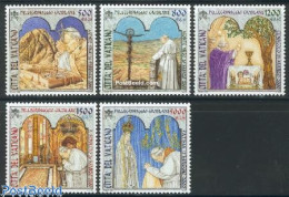 Delcampe - Vatican 2001 Popes Travels 5v, Mint NH, Religion - Pope - Religion - Neufs