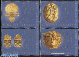 Delcampe - Vatican 2001 Etrusk Museum 4v, Mint NH, Art - Art & Antique Objects - Museums - Neufs