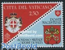 Delcampe - Vatican 2008 Maltese Order 1v, Mint NH, History - Various - Coat Of Arms - Post - Joint Issues - Neufs
