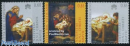 Delcampe - Vatican 2007 Christmas 3v, Joint Issue Malta, Mint NH, Religion - Various - Christmas - Joint Issues - Art - Paintings - Neufs