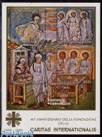 Delcampe - Vatican 1990 Caritas S/s, Mint NH, Religion - Religion - Art - Mosaics - Neufs