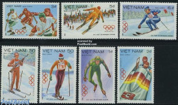 Delcampe - Vietnam 1984 Olympic Winter Games 7v, Mint NH, Sport - (Bob) Sleigh Sports - Ice Hockey - Olympic Winter Games - Skati.. - Invierno