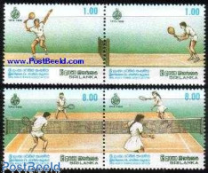 Delcampe - Sri Lanka (Ceylon) 1990 Tennis 2x2v [:], Mint NH, Sport - Tennis - Tennis