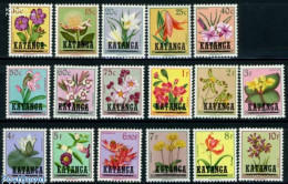 Delcampe - Congo (Kinshasa) 1960 Katanga, Overprints 17v, Mint NH - Autres & Non Classés