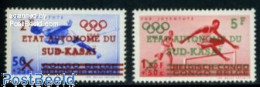 Delcampe - Congo (Kinshasa) 1961 Sud Kasai, Olympic Games 2v, Mint NH, Sport - Olympic Games - Autres & Non Classés