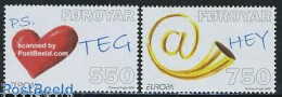 Delcampe - Faroe Islands 2008 Europa, The Letter 2v, Mint NH, History - Europa (cept) - Autres & Non Classés