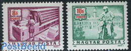 Delcampe - Hungary 1985 Postage Due, Postal Service 2v, Mint NH, Transport - Post - Motorcycles - Sonstige & Ohne Zuordnung