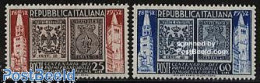 Delcampe - Italy 1952 Modena & Parma Stamp Centenary 2v, Unused (hinged), 100 Years Stamps - Stamps On Stamps - Sonstige & Ohne Zuordnung