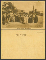 Delcampe - Egypt Old Postcard Market Near Citadel Citadelle Camel Cairo Post-Card Trust 608 - Sonstige & Ohne Zuordnung