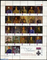 Delcampe - New Zealand 2011 Victoria Cross 22v M/s, Mint NH, History - Various - Decorations - World War II - Uniforms - Ungebraucht