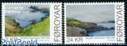Delcampe - Faroe Islands 2011 Art, Bergithe Johannessen 2v, Mint NH, Art - Modern Art (1850-present) - Paintings - Autres & Non Classés