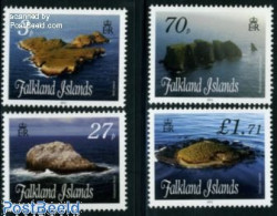 Delcampe - Falkland Islands 2011 Small Islands & Rocks 4v, Mint NH - Autres & Non Classés