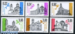 Delcampe - Bulgaria 2000 New Churches 6v, Mint NH, Religion - Churches, Temples, Mosques, Synagogues - Neufs