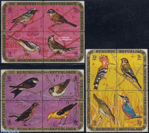 Delcampe - Burundi 1971 Birds 3x4v [+], Mint NH, Nature - Birds - Kingfishers - Autres & Non Classés