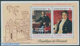 Delcampe - Burundi 1969 Letter Writing Week S/s, Mint NH, Art - Paintings - Autres & Non Classés