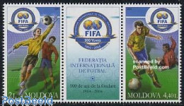 Delcampe - Moldova 2004 FIFA Centenary 2v+tab [:T:], Mint NH, Sport - Football - Autres & Non Classés