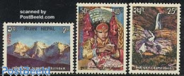 Delcampe - Nepal 1975 Tourism 3v, Mint NH, Nature - Various - Water, Dams & Falls - Tourism - Népal