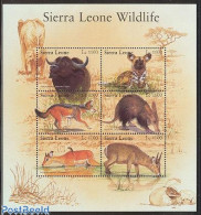 Delcampe - Sierra Leone 2002 Wildlife 6v M/s, Mint NH, Nature - Animals (others & Mixed) - Autres & Non Classés