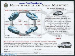Delcampe - San Marino 1999 Audi S/s, Mint NH, Transport - Automobiles - Neufs