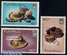 Delcampe - Tuvalu 1984 Definitives, Handicrafts 3v, Mint NH, Art - Handicrafts - Autres & Non Classés