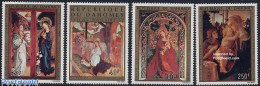 Delcampe - Dahomey 1974 Christmas, Paintings 4v, Mint NH, Religion - Angels - Christmas - Art - Paintings - Christianity