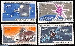 Delcampe - Mali 1970 Satellite Communication 4v, Mint NH, Science - Transport - Telecommunication - Space Exploration - Télécom
