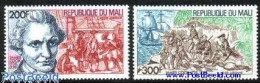 Delcampe - Mali 1978 James Cook 2v, Mint NH, History - Transport - Explorers - Ships And Boats - Explorateurs