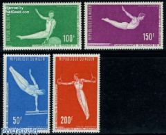 Delcampe - Niger 1970 Gymnastics 4v, Mint NH, Sport - Gymnastics - Sport (other And Mixed) - Ginnastica