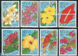 Delcampe - Nevis 1993 Flowers 8v, Mint NH, Nature - Flowers & Plants - St.Kitts-et-Nevis ( 1983-...)