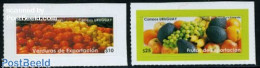 Delcampe - Uruguay 2009 Export, Fruit & Vegetables 2v S-a, Mint NH, Health - Nature - Various - Food & Drink - Fruit - Export & T.. - Ernährung