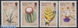 Delcampe - Virgin Islands 1987 Botanic Gardens 4v, Mint NH, Nature - Cacti - Flowers & Plants - Orchids - Cactus