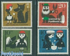 Delcampe - Germany, Federal Republic 1960 Welfare, Fairy Tales 4v, Mint NH, Art - Fairytales - Neufs