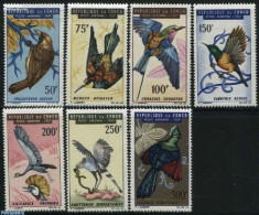 Delcampe - Congo Republic 1967 Birds 7v, Mint NH, Nature - Birds - Birds Of Prey - Autres & Non Classés