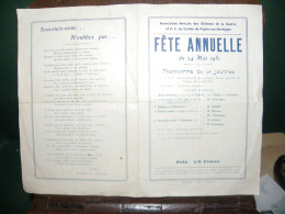 Delcampe - PUJOLS - SUR - DORDOGNE : FETE ANNUELLE DU 24 MAI 1931 : LE PROGRAMME - Programs