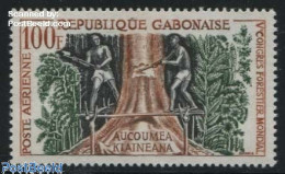 Delcampe - Gabon 1960 Forest Congress Seattle 1v, Mint NH, Nature - Trees & Forests - Nuovi