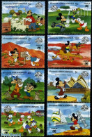 Delcampe - Grenada Grenadines 1988 Sydpex 8v, Mint NH, Nature - Sport - Camels - Sailing - Art - Disney - Vela