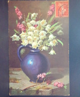 Delcampe - 1693 THEME  . BOUQUET DE FLEURS  DANS UN VASE . OBLITEREE - Blumen