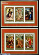 Delcampe - Burundi 1971 Easter 2 S/s Imperforated, Mint NH, Religion - Religion - Autres & Non Classés