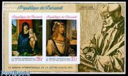 Delcampe - Burundi 1971 Int. Letter Week S/s Imperforated, Mint NH, Dürer, Albrecht - Paintings - Autres & Non Classés