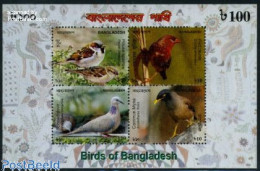 Delcampe - Bangladesh 2010 Birds 4v M/s, Mint NH, Nature - Birds - Bangladesch