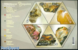 Delcampe - Ukraine 2010 Minerals 6v M/s, Mint NH, History - Geology - Ukraine