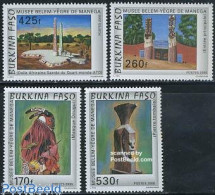 Delcampe - Burkina Faso 2000 Belem Yegre Museum 4v, Mint NH, Art - Museums - Museos