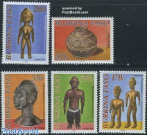Delcampe - Burkina Faso 2001 National Museum 5v, Mint NH, Art - Museums - Sculpture - Museos