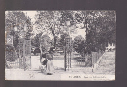 Delcampe - 47 – Agen – Square De La Porte Du Pin – Animée – Édit. F. Perret, Agen – Non Circulée - Agen