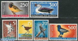 Delcampe - Senegal 1968 Definitives, Birds 6v, Mint NH, Nature - Birds - Ducks - Kingfishers - Senegal (1960-...)