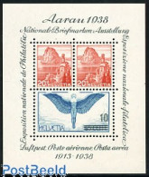 Delcampe - Switzerland 1938 Aarau Stamp Exposition S/s, Mint NH - Ungebraucht