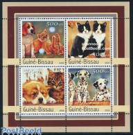 Delcampe - Guinea Bissau 2003 Dogs & Cats 4v M/s, Mint NH, Nature - Cats - Dogs - Guinée-Bissau