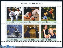 Delcampe - Guinea Bissau 2003 Fighting Sports 6v M/s, Mint NH, Sport - Sport (other And Mixed) - Guinée-Bissau