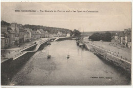 Delcampe - LANDERNEAU -  1 CPA : Vue Générale Du Port + 1 CPSM : Le Vieux Pont Sur L'Elorn En Amont - Landerneau