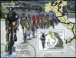 Delcampe - Guinea Bissau 2009 Volta A Italia S/s, Mint NH, Sport - Various - Cycling - Sport (other And Mixed) - Maps - Cyclisme